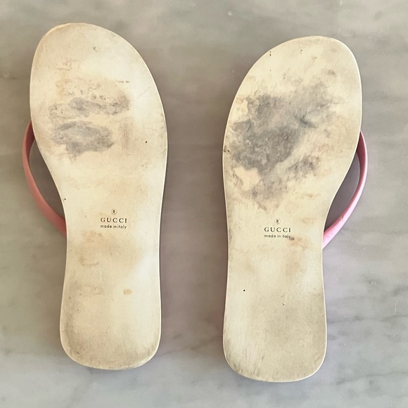 Gucci Monogram Flip Flops - Picture 2 of 4